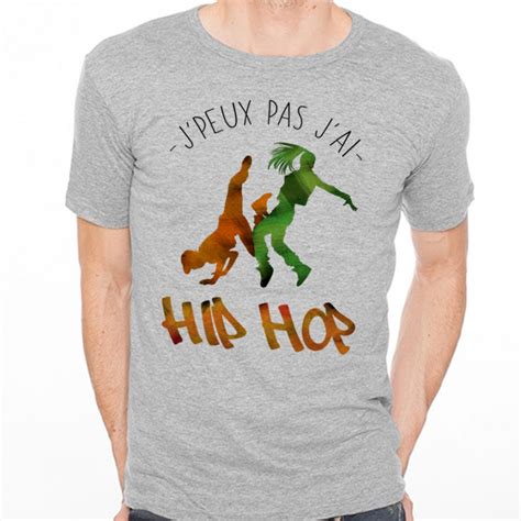 T Shirt Homme Gris J Peux Pas J Ai Hiphop Ketshooop T Shirts