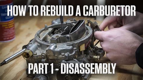 How To Rebuild An Edelbrock Or Carter Afb Carburetor Part