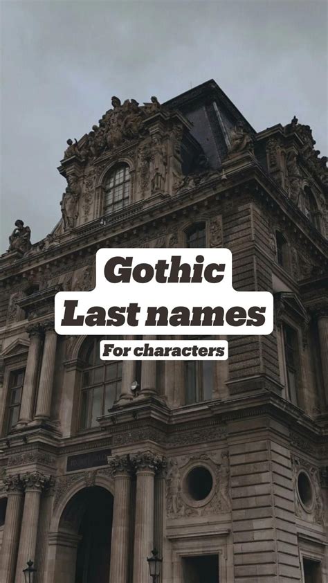 Gothic last names – Artofit