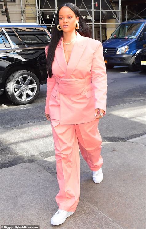 Rihanna Looks Like She Means Business As She Steps Out For Lunch
