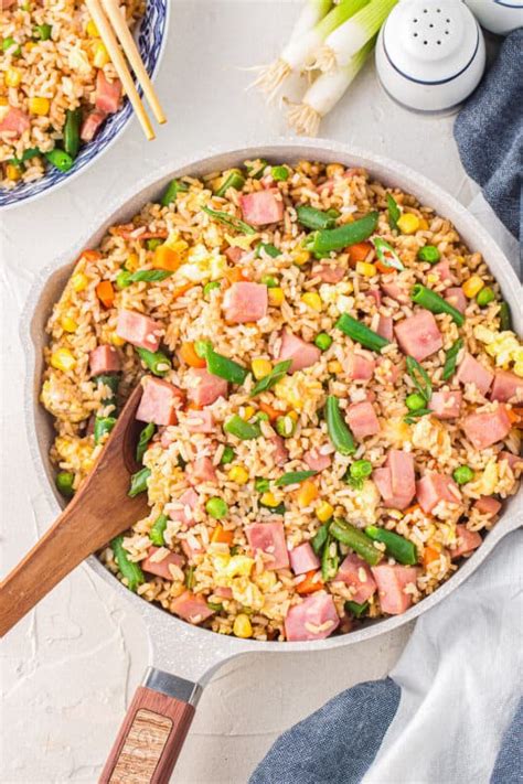 Ham Fried Rice Recipe The Cookie Rookie