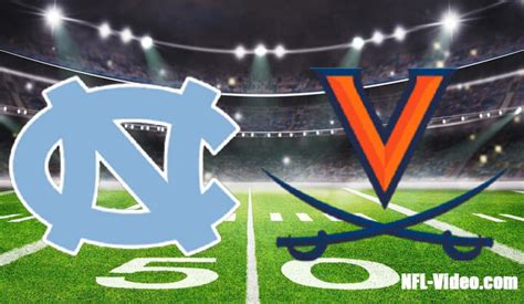 North Carolina Vs Virginia Football Week 10 2022 Full Game Replay NCAA