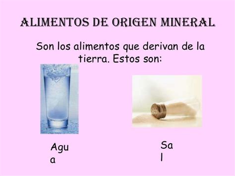 10 Ejemplos De Alimentos De Origen Mineral Imagui