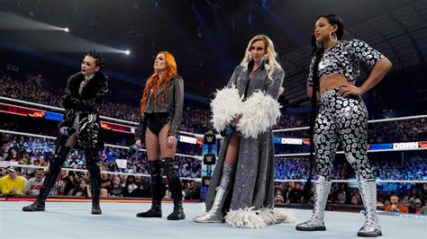 Bianca Belair Charlotte Flair Shotzi And Becky Lynch Friday Night