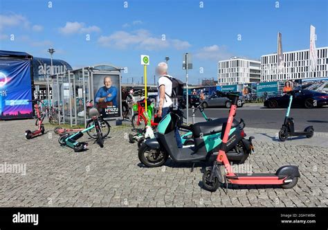 E Scooter In Berlin Stock Photo Alamy