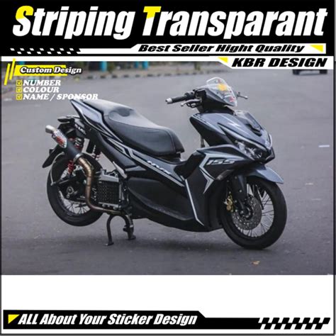 Jual Striping Custom Aerox All New Connected Vva Evolution Design