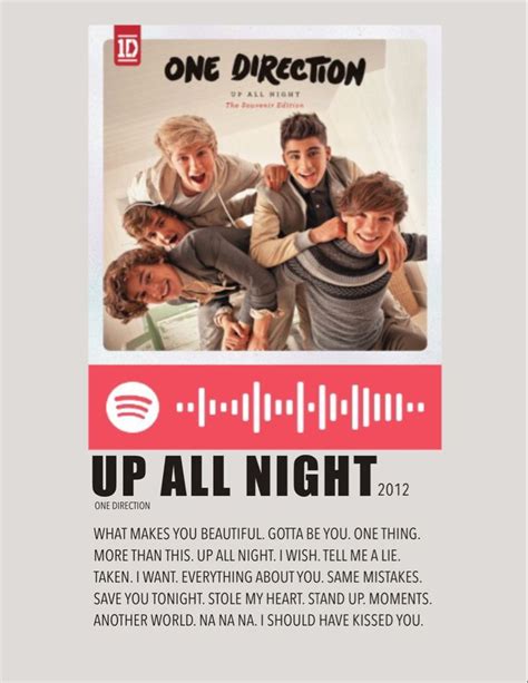 Up All Night Poster One Direction Album