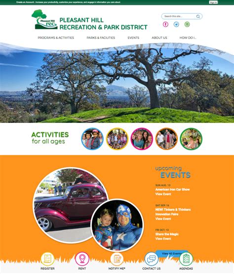 Pleasant Hill Recreation District Launches New Website