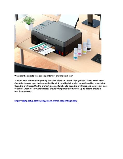 PPT What Are The Steps To Fix A Canon Printer Not Printing Black Ink