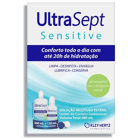 Kit Ultrasept Sensitive Solu O Para Lentes De Contato Ml Ml