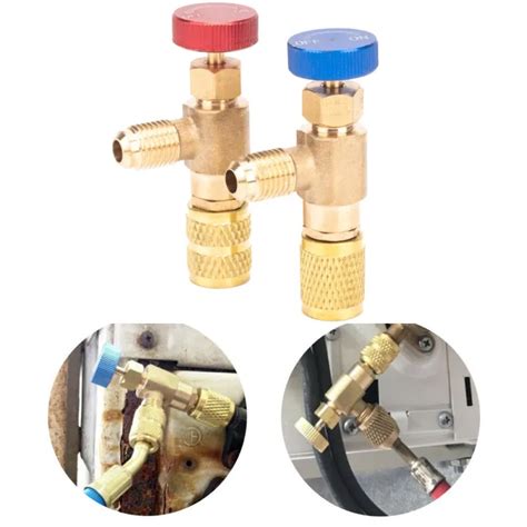 Air Conditioning Refrigerant Safety Valve R410a R22 14 Refrigeration Charging Safety Liquid