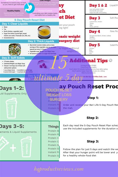 15 Ultimate 5 Day Pouch Reset Weight Loss Surgery Best Product Reviews