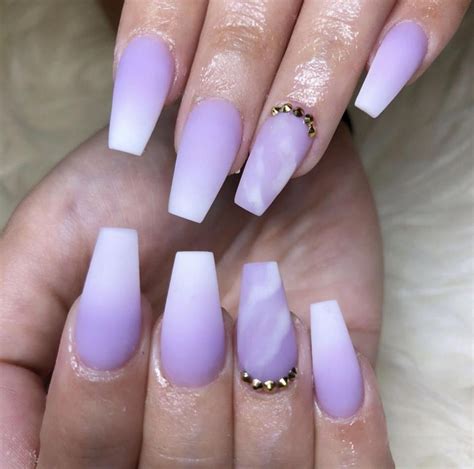 Pin By Gabs Corner On Prom 2020 Purple Ombre Nails Lavender Nails Marble Nail Designs