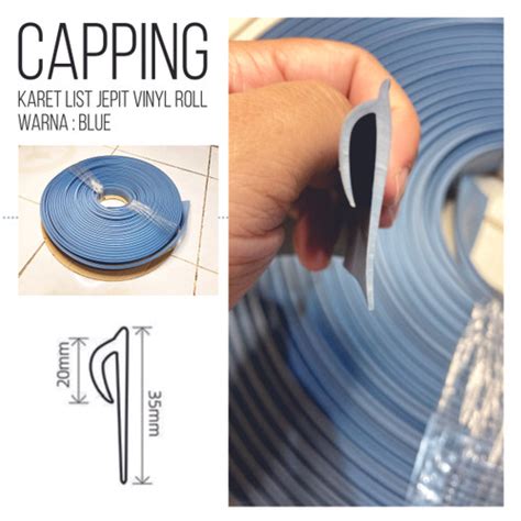 Jual Capping Karet Vinyl Rollcapping List Penjepit Vinyl Rollrp30000