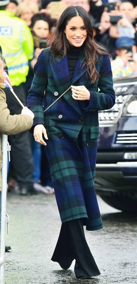 Best Megan Markle Outfits 2018 Tartan Coat Fall Fashion Coats High Fashion Trends Fashion