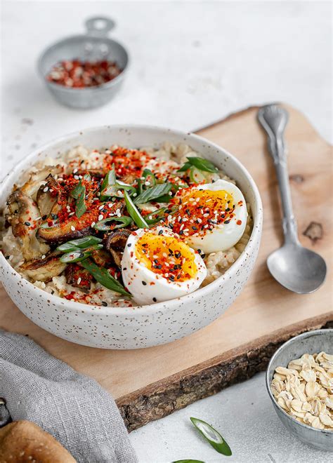 Savoury Miso Oatmeal