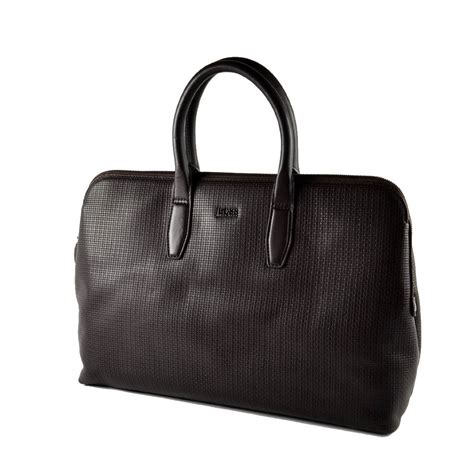 Hugo Boss Textured Leather Bag Dapper N Dame