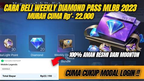 Curang Cara Beli Weekly Diamond Pass Dengan Harga Murah Cuma K