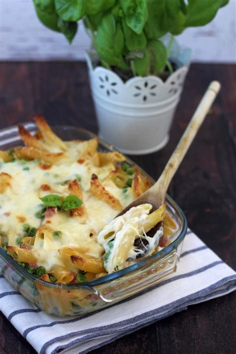 Pasta Al Forno Con Piselli E Prosciutto Cotto Senza Besciamella Cibo