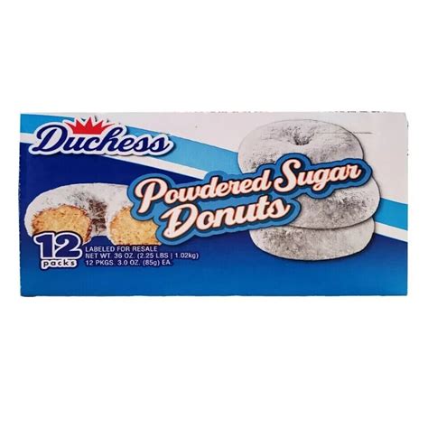 Duchess Mini Powdered Sugar Donuts 3 Oz 12 Pk Ebay