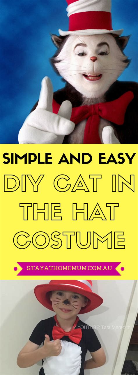 Simple And Easy DIY Cat In The Hat Costume Stay At Home Mum