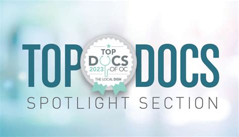 Top Docs 2023 The Local Dish Magazine