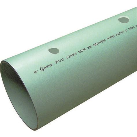 Jm Eagle 77743 Sdr Series Pipe 4 In 10 Ft L Solvent Weld Pvc Green 120 Stock Length