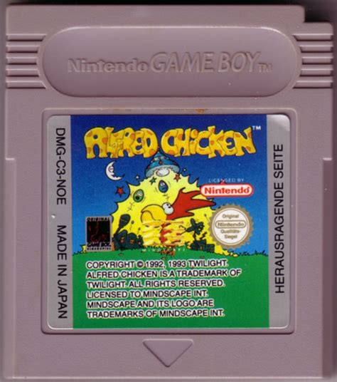 Alfred Chicken cover or packaging material - MobyGames