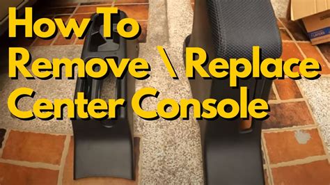 How To Remove Install Center Console Or Arm Rest Center Panel Youtube