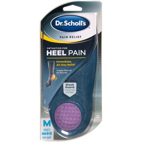 Dr. Scholl's PRO Pain Relief Orthotics for Heel Pain Insoles, Men 8-12 ...