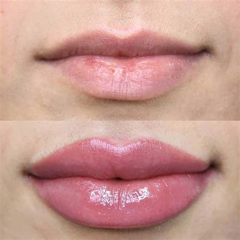 Lip Blushing Before And After Best Examples Of Lip Tattoo Lip Color