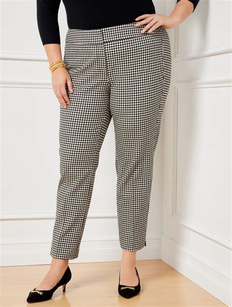 Plus Exclusive Talbots Chatham Ankle Pants Bold Houndstooth Talbots