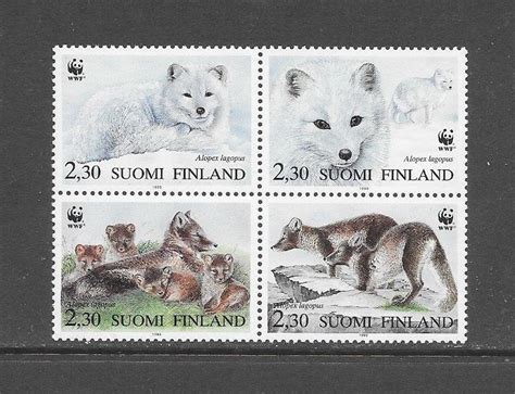 Finland 907 Arctic FOX WWF MNH Europe Finland General Issue Stamp