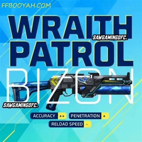 Next Weapon Royale gun skin of Free Fire MAX: Wraith Patrol Bizon ...