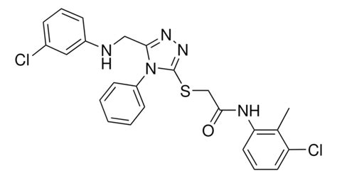 2 5 3 CHLOROANILINO METHYL 4 PHENYL 4H 1 2 4 TRIAZOL 3 YL SULFANYL