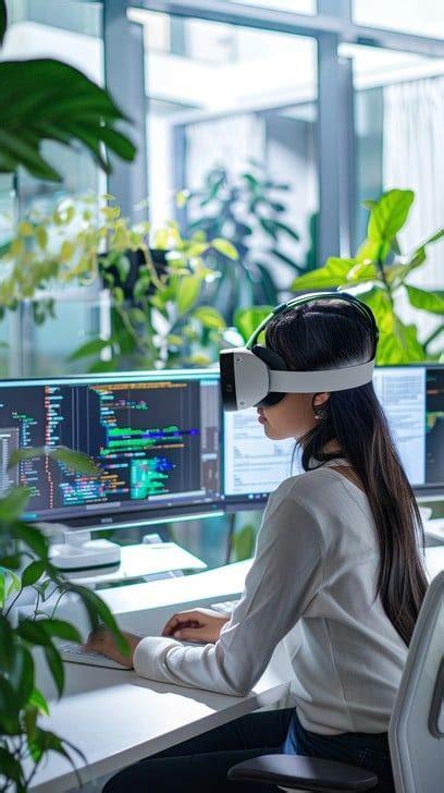 vr office work image   stockcake