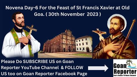 Goan Reporter News Novena Of St Francis Xavier P M Konkani Mass