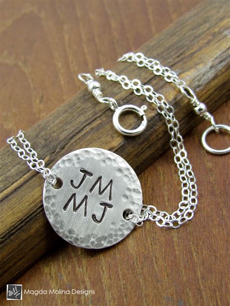 The Personalized Delicate Silver Friendship Bracelet - Magda Molina Designs