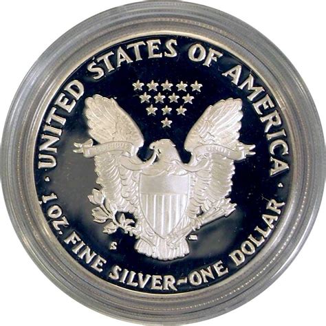 1989 Silver Eagle PROOF In Box with COA 1989-S American Silver Eagle ...