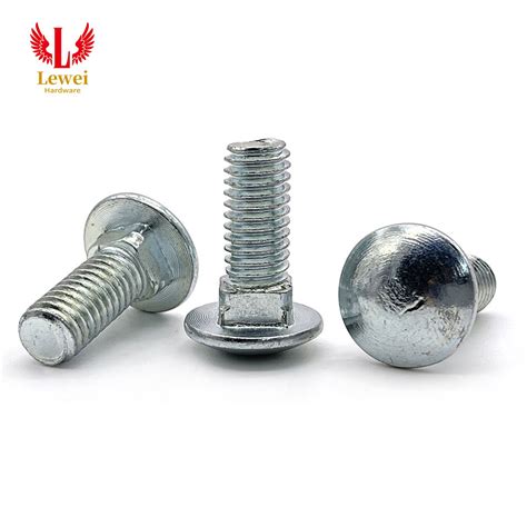 M5 M8 M20 15mm 30mm Round Head Neck Stainless Steel Carriage Bolt