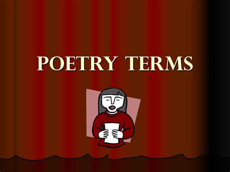 Poetry Terms Ppt Download