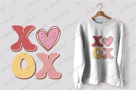 Retro Valentines Day Sublimation Xoxo Graphic By Trendy T Shirt Store