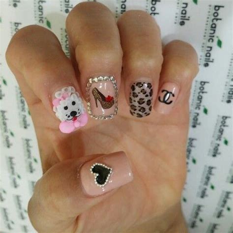 Puppy Leopard Pump Chanel Heart Nails Nailart Botanic Nails Nails