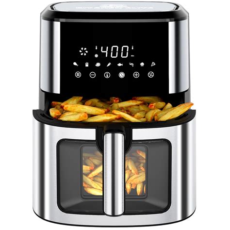 Amazon.com: Kitchen Elite Air Fryer Stainless Steel with View Window ...