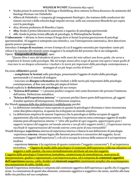 Classici Della Psicologia Wilhelm Wundt Germania Studia Presso Le Di