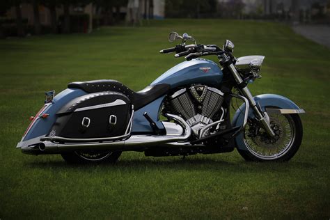 2013 Victory Cross Roads Classic (Custom Blue Metal Flake) Her name is ...