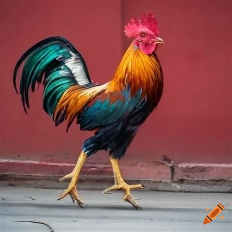 Rooster Walking Through The Streets Of Havana On Craiyon