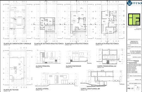 Lámina de planos ejecutivos 1 de 21 Planos de arquitectura Planos