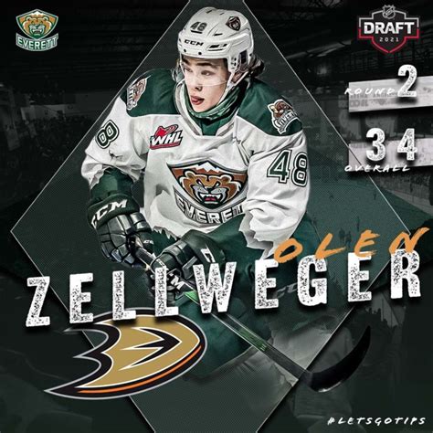 DRAFTED » Olen Zellweger, Anaheim Ducks – Everett Silvertips