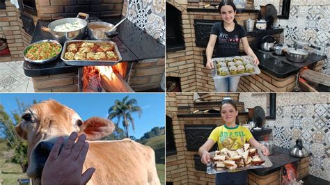 ROTINA TARDE E NOITE NA ROÇA APARTEI A XUXA MENINAS NA COZINHA JANTA NO